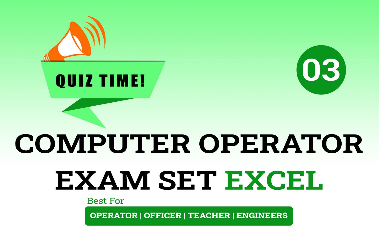 Computer Operator Exam Set Excel 3 Archives - Yamsoti Design Master